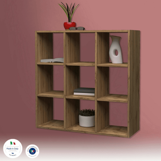 Estante de livros com efeito madeira Estante de livros com efeito madeira