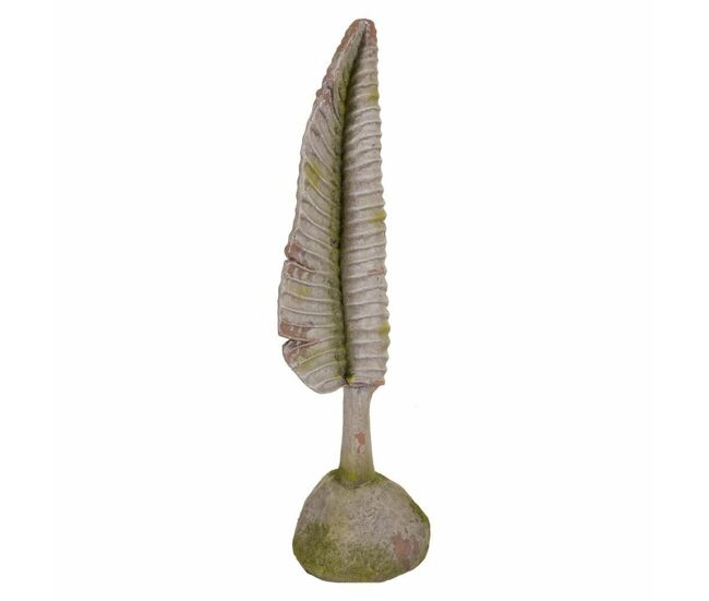Figura decorativa alexandra house living magnesio hoja 17 x 61 x 17 cm