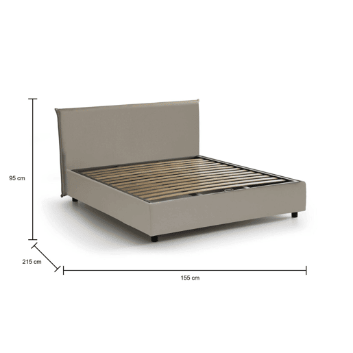 Cama de casal de tecido