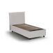 Cama de solteiro de tecido 95x215 Cama de solteiro de tecido 95x215 Blanco