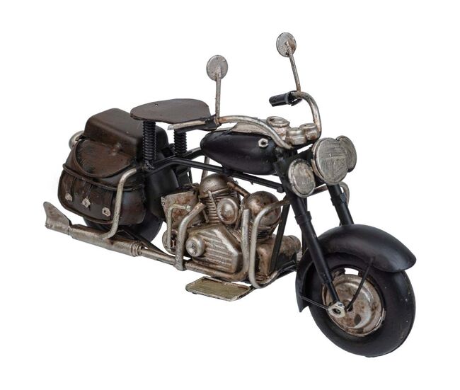 Moto de metal negra 18.5x8x10.5