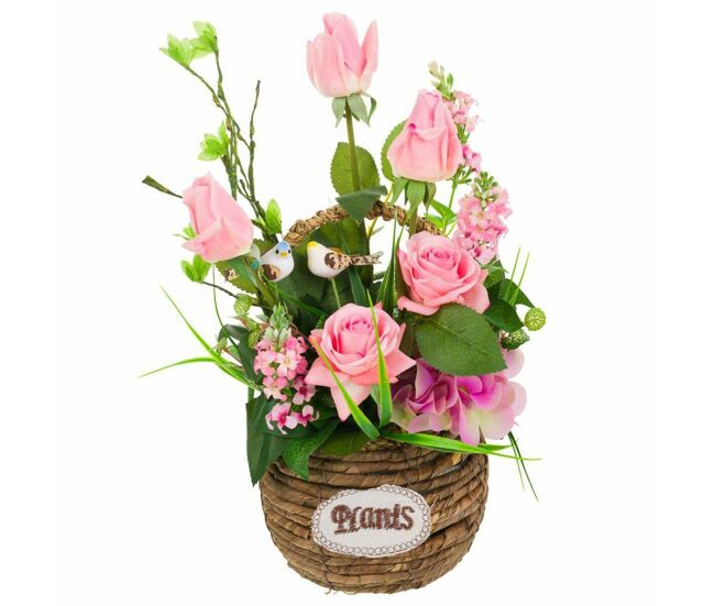 Flores decorativas alexandra house living multicolor 26 x 50 x 26 cm
