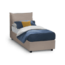 Cama de solteiro de tecido