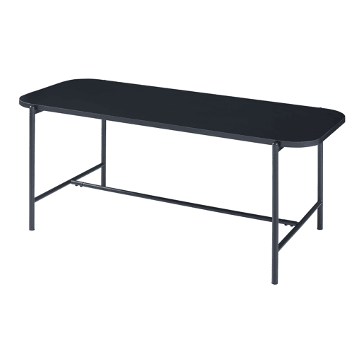 Mesa de centro Samnanger aglomerado de aço 110x50x45cm - Preto en.casa