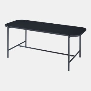 Mesa de centro Samnanger aglomerado de aço 110x50x45cm - Preto en.casa