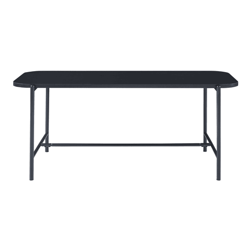 Mesa de centro Samnanger aglomerado de aço 110x50x45cm - Preto en.casa