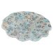Plato de cristal decorativo Plato de cristal decorativo Azul