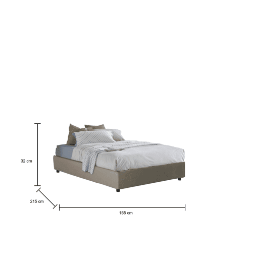 Cama de casal de tecido Cama de casal de tecido