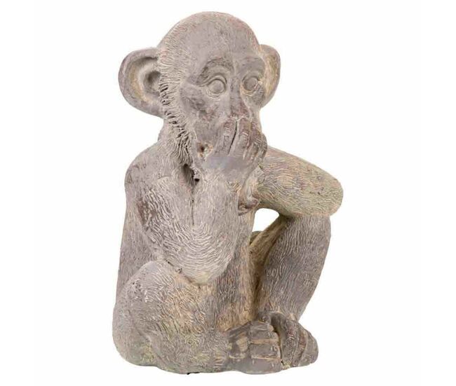Figura decorativa alexandra house living gris magnesio mono 26 x 40 x 35 cm