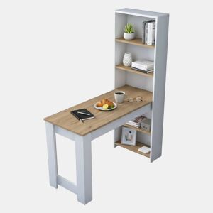Mesa de jantar com efeito madeira