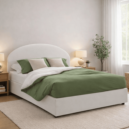 Cama de casal de tecido