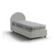 Cama de solteiro de tecido 95x205 Cama de solteiro de tecido 95x205 Blanco