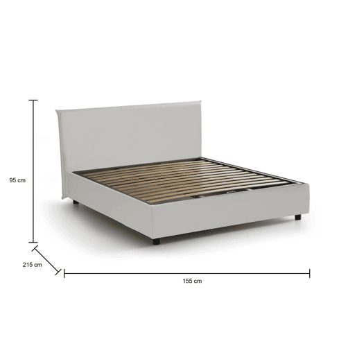 Cama de casal de tecido Cama de casal de tecido
