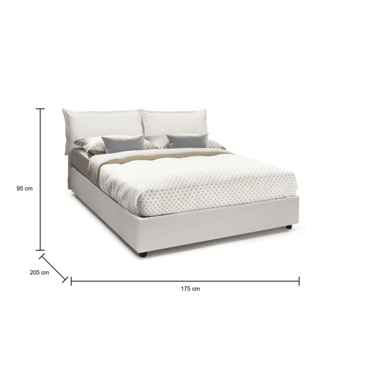 Cama de casal de tecido