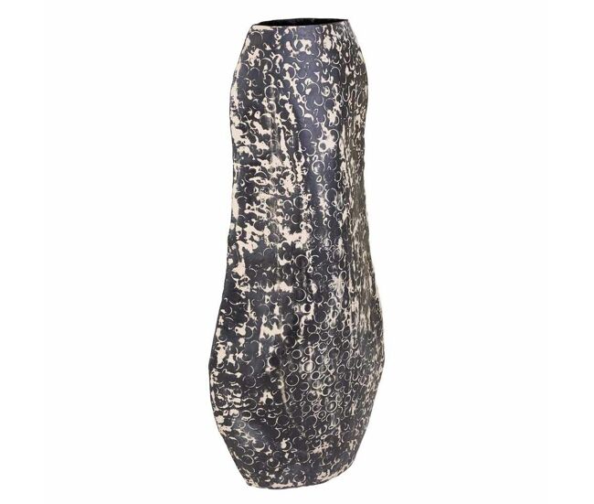 Jarrón alexandra house living negro hierro 9 x 58 x 26 cm