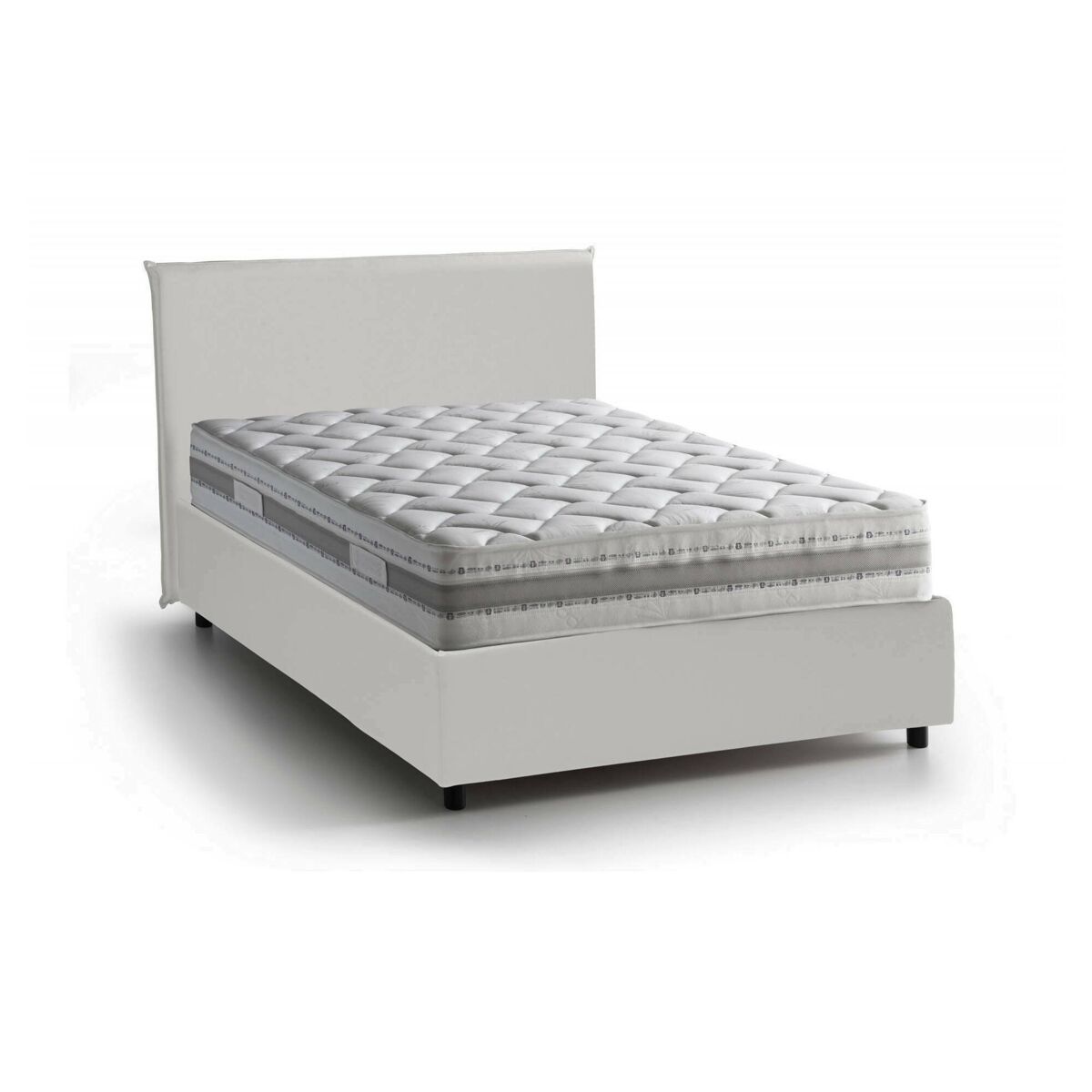 Cama quadrada e meia de tecido