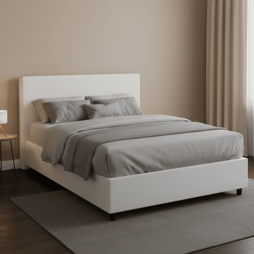 Cama quadrada e meia de tecido