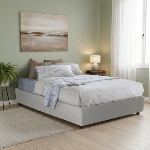 Cama de casal de tecido