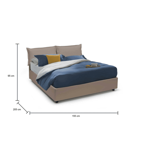 Cama de casal de tecido Cama de casal de tecido