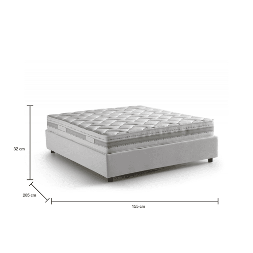 Cama de casal de tecido