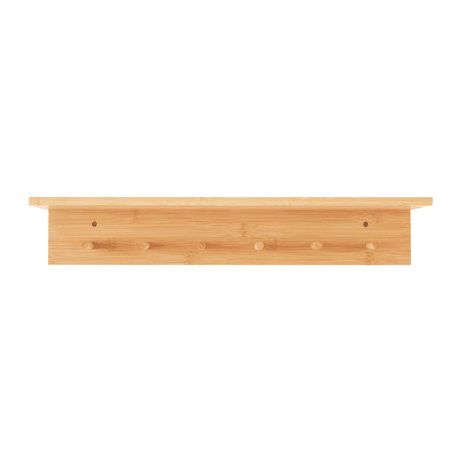 Cabide de parede Fjord 6 ganchos bambu 59x17x10cm - Natural en.casa Cabide de parede Fjord 6 ganchos bambu 59x17x10cm - Natural en.casa