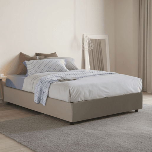 Cama quadrada e meia de tecido Cama quadrada e meia de tecido