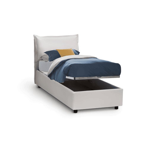 Cama de solteiro de tecido