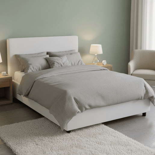 Cama quadrada e meia de tecido Cama quadrada e meia de tecido