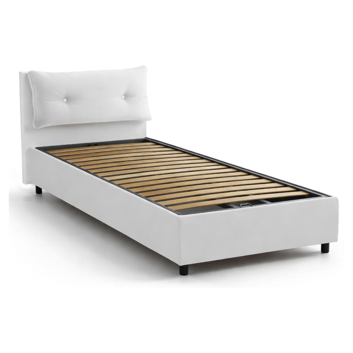 Cama de solteiro de tecido 95x205