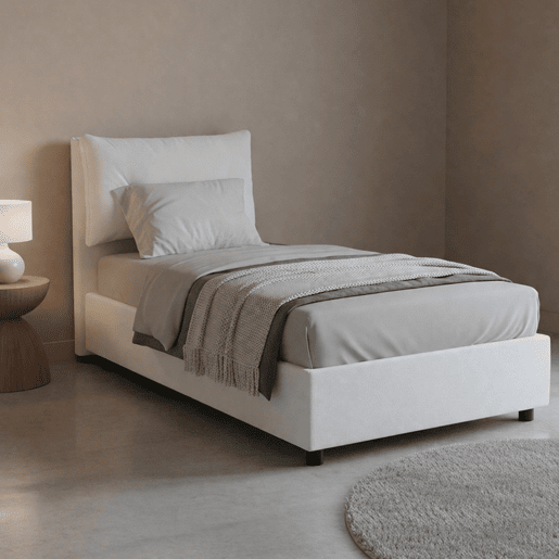 Cama de solteiro de tecido Cama de solteiro de tecido