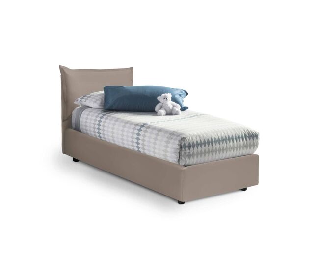 Cama de solteiro de tecido