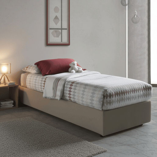 Cama de solteiro de tecido