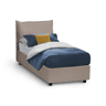 Cama de solteiro de tecido
