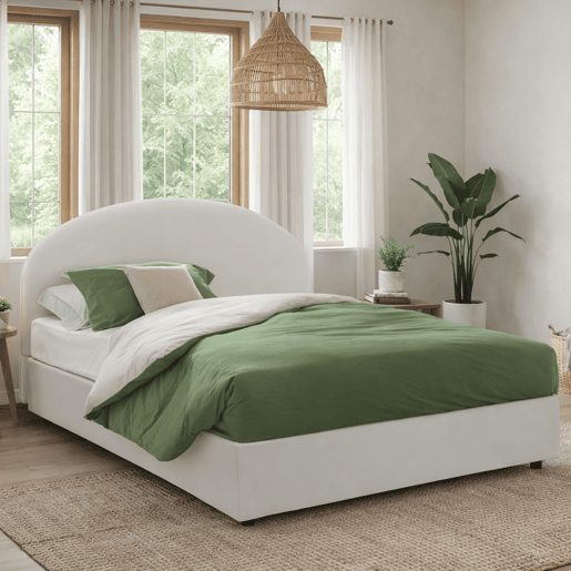 Cama de casal de tecido Cama de casal de tecido