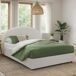 Cama de casal de tecido 175x205 Cama de casal de tecido 175x205 Blanco