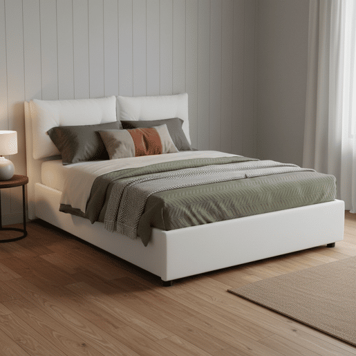 Cama quadrada e meia de tecido