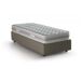 Cama Individual con Colchón Incluido en Cuero Sintético 105x215 Cama Individual con Colchón Incluido en Cuero Sintético 105x215 Gris