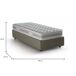 Cama Individual con Colchón Incluido en Cuero Sintético 105x215 Cama Individual con Colchón Incluido en Cuero Sintético 105x215 Gris