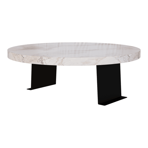 Bandeja ajustável para sofá Kuleskyd Ø34cm - Efeito mármore branco en.casa