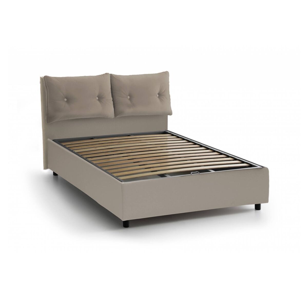 Cama quadrada e meia de tecido