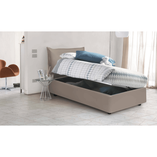Cama de solteiro de tecido Cama de solteiro de tecido