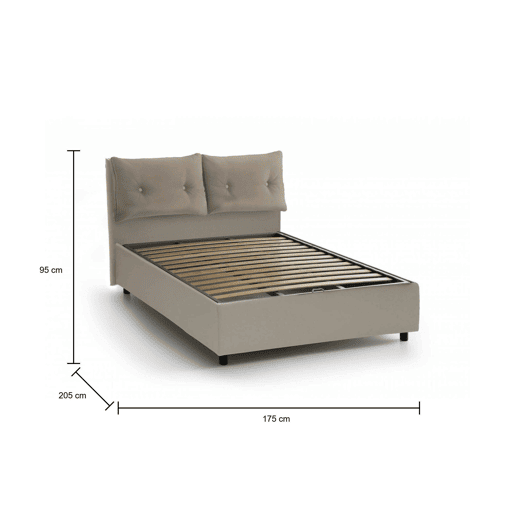 Cama de casal de tecido