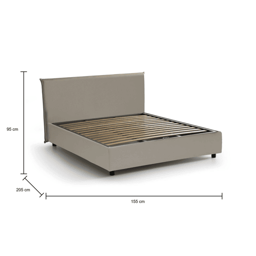 Cama de casal de tecido Cama de casal de tecido