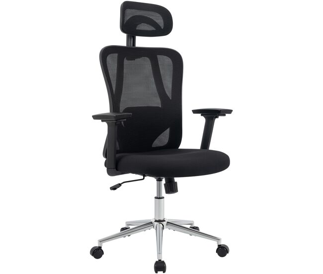 Silla de oficina bryden plástico negro 57x70x120 cm