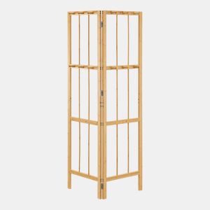 Bengaleiro Hyllestad dobrável de canto em bambu 166x92x8cm - Natural en.casa