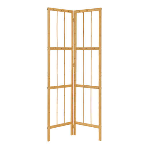 Bengaleiro Hyllestad dobrável de canto em bambu 166x92x8cm - Natural en.casa