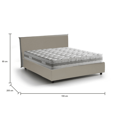 Cama de casal de tecido