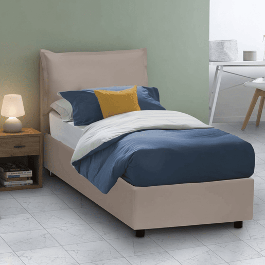 Cama de solteiro de tecido Cama de solteiro de tecido