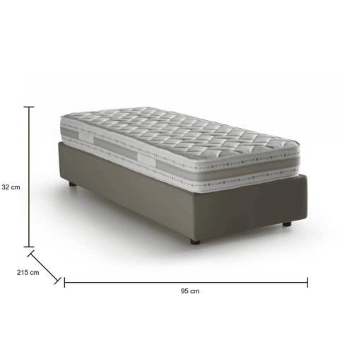 Cama de solteiro de tecido Cama de solteiro de tecido