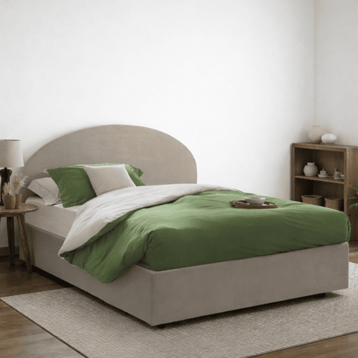 Cama de casal de tecido